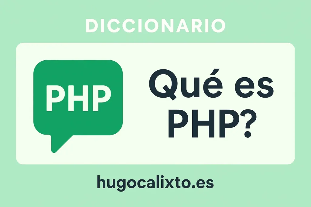 Representación visual del concepto de PHP aplicado a sitios dinámicos en WordPress